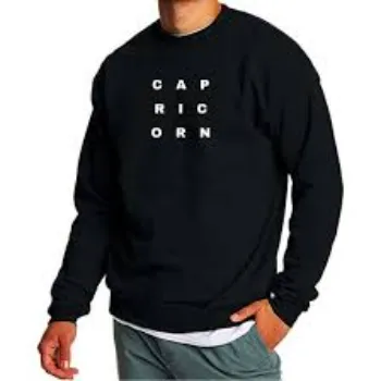 Printed Sweatshirt Mens with Text